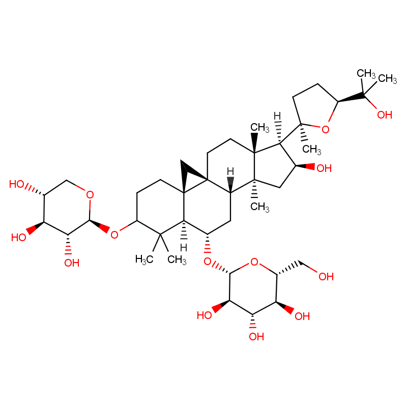 Astragaloside IV chemical structure C41H68O14